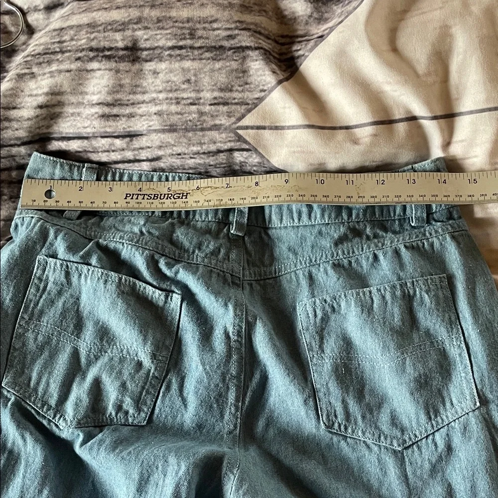 Women's Blue and‎ Pink Patchwork Jeans - Picture 8 of 8